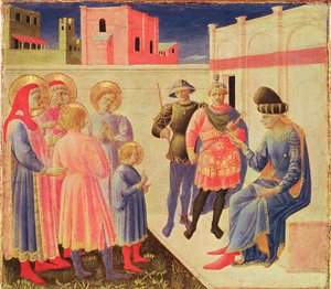 SS. Cosma e Damiano davanti a Diocleziano, predella dall